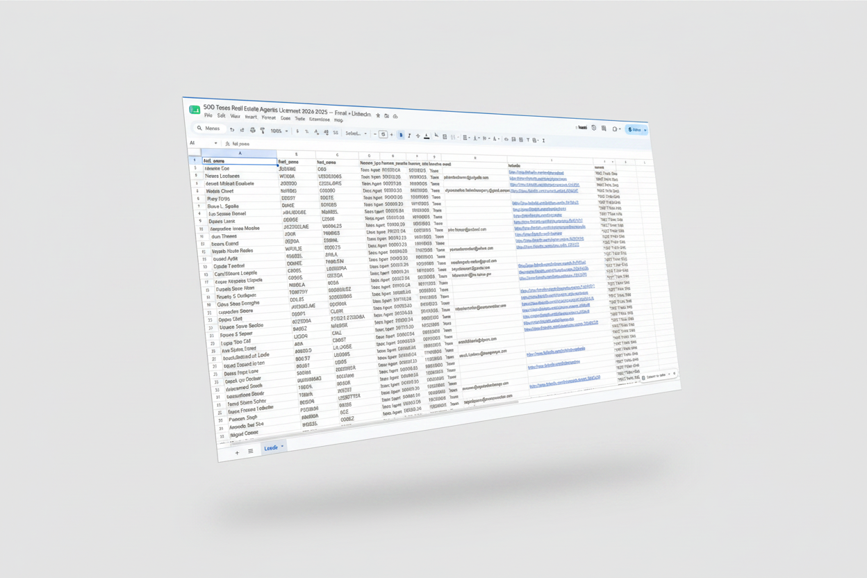 Spreadsheet Hero Mockup